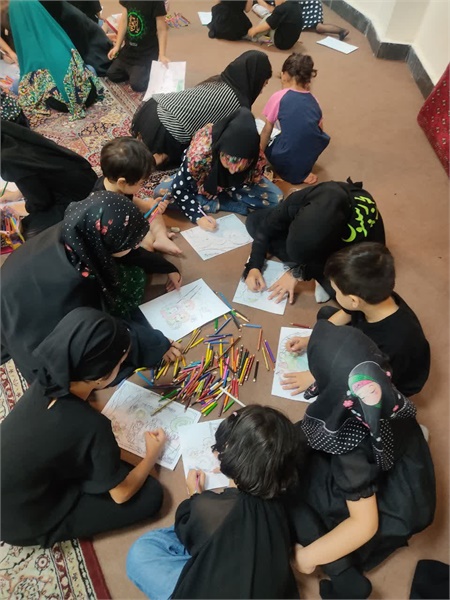 حضور کودکان در زینبیه‌ی مسجد