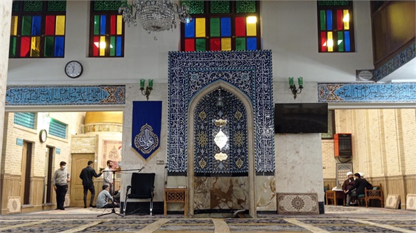 نمایی از محراب مسجد