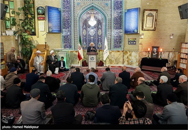 حضور رئیس مجلس در مسجد جامع ابوذر