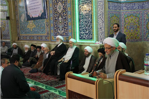 مراسم معارفه آیت الله حسن عالمی امام جماعت مسجد امام در اسفندماه 1396